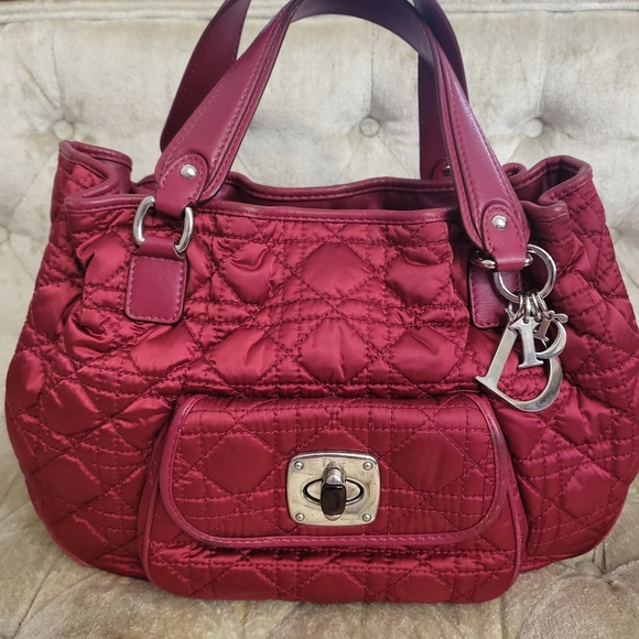 Dior Handbags - Authentic dior Canage red satin handbag
